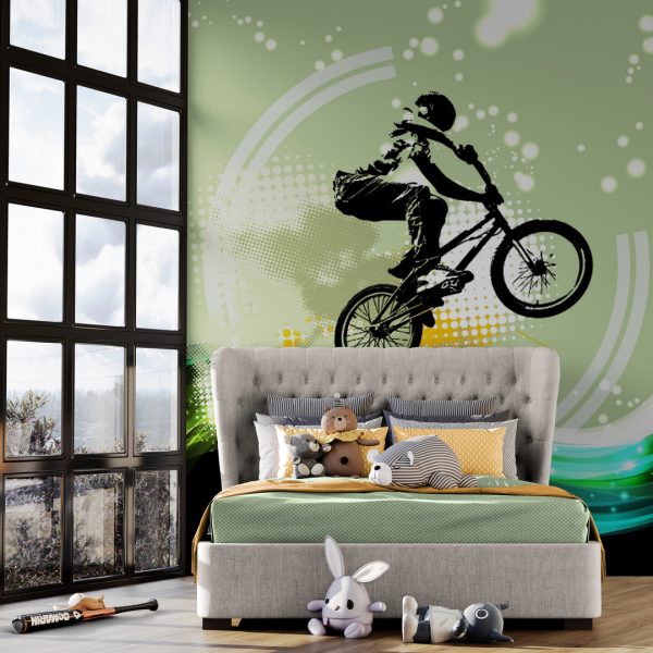 Фотошпалери Графіті Велосипедист