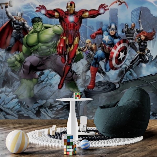 Фотошпалери Месники Марвел Весь склад