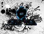 Фотошпалери Графіті DJ