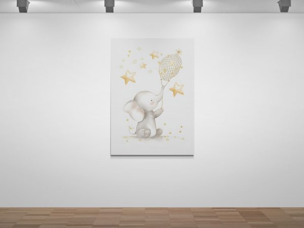 Картина на полотні Слон і зірки