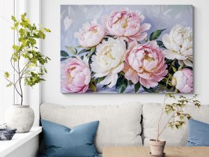 Картина на полотні Яскраві Півонії