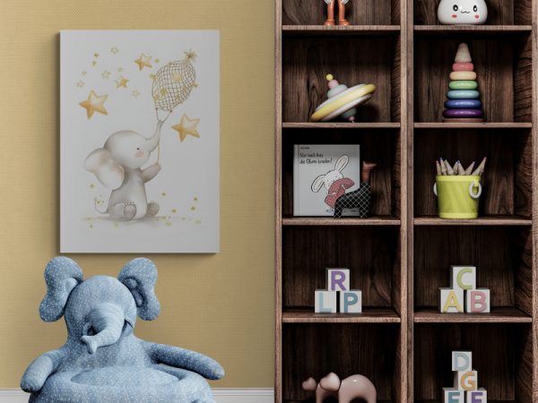 Картина на полотні Слон і зірки