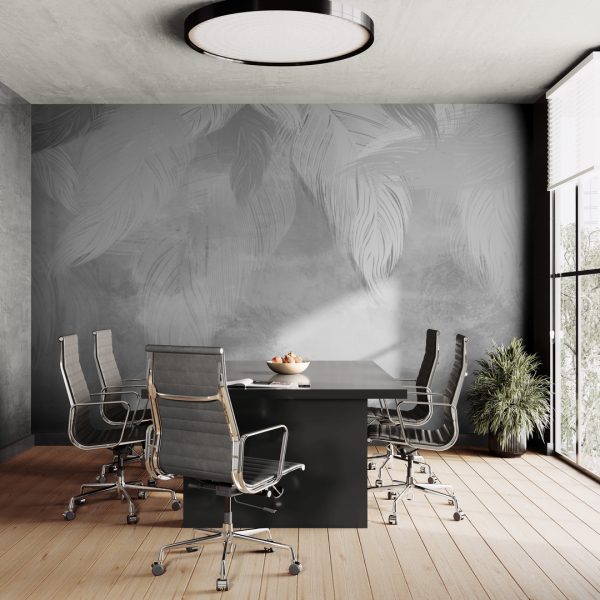 Фотошпалери Елегантне сіре пір'я