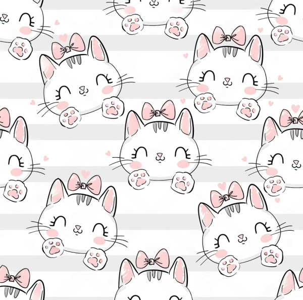 Фотошпалери в дитячу Милі кошенята з бантиками