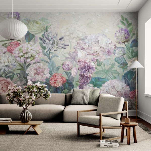 Фотошпалери Пастельні Квіти