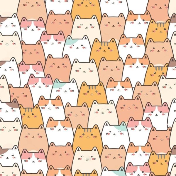 Фотошпалери в дитячу Світлі котики