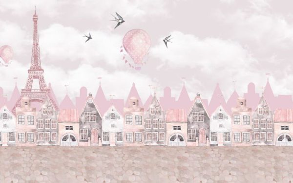 Фотошпалери Казковий Рожевий Париж