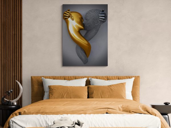 Картина на полотні Металевий цілунок