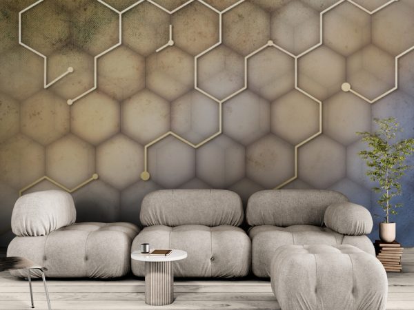 Фотошпалери Абстракція з Сотами