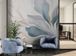 Фотошпалери Абстрактна Квітка Блакитна