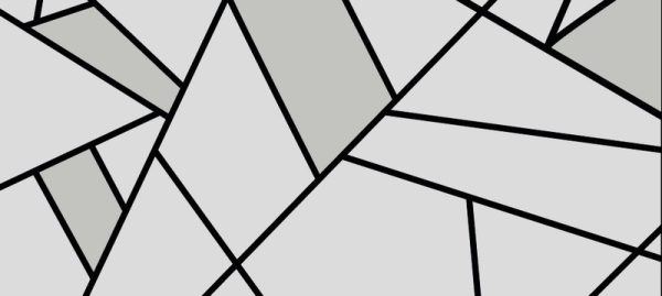 Фотошпалери Абстракція з Чорними Лініями на Сірому фоні