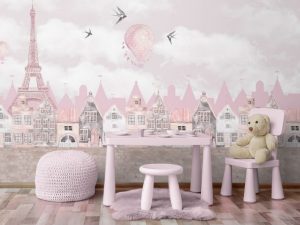 Фотошпалери Казковий Рожевий Париж