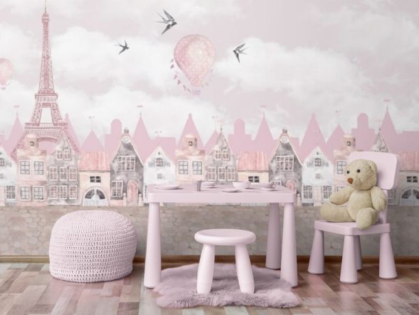 Фотошпалери Казковий Рожевий Париж