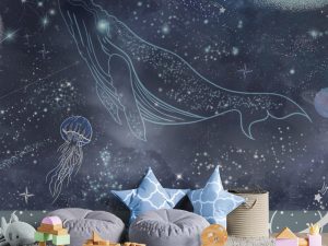 Фотошпалери Сузір'я синій Кит