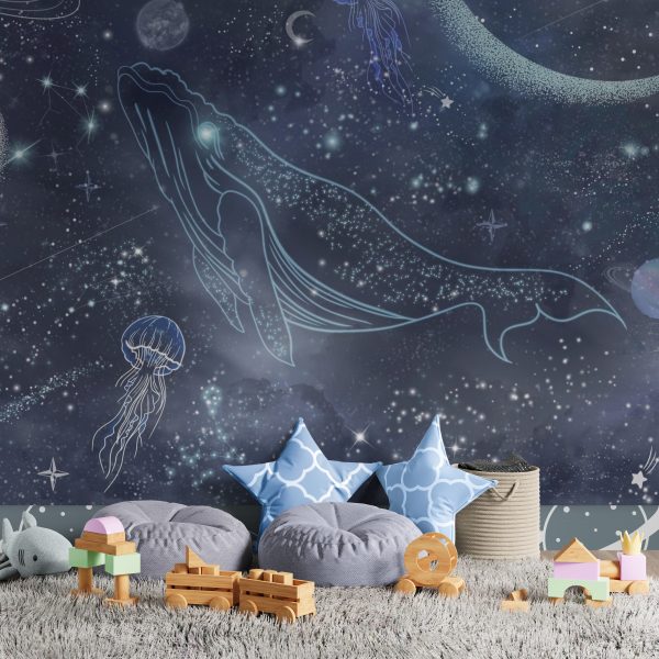 Фотошпалери Сузір'я синій Кит