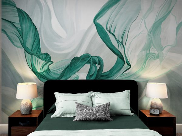 Фотошалери Темно смарагдова абстракція