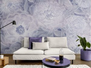 Фотошпалери Фіолетові півонії
